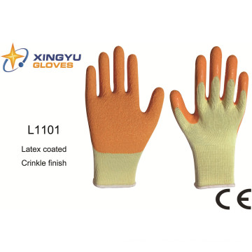 Polyester Shell Latex Coated Safety Work Glove (L1101)